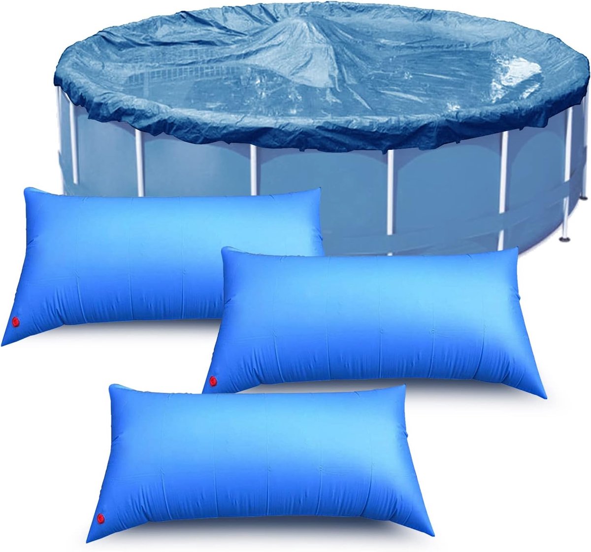 Swimming Pool Cushion Winter Rectangular 8×4ft, Pool Cushion Winter, Air Cushion Swimming Pool Winter, Pool - ShopVlot