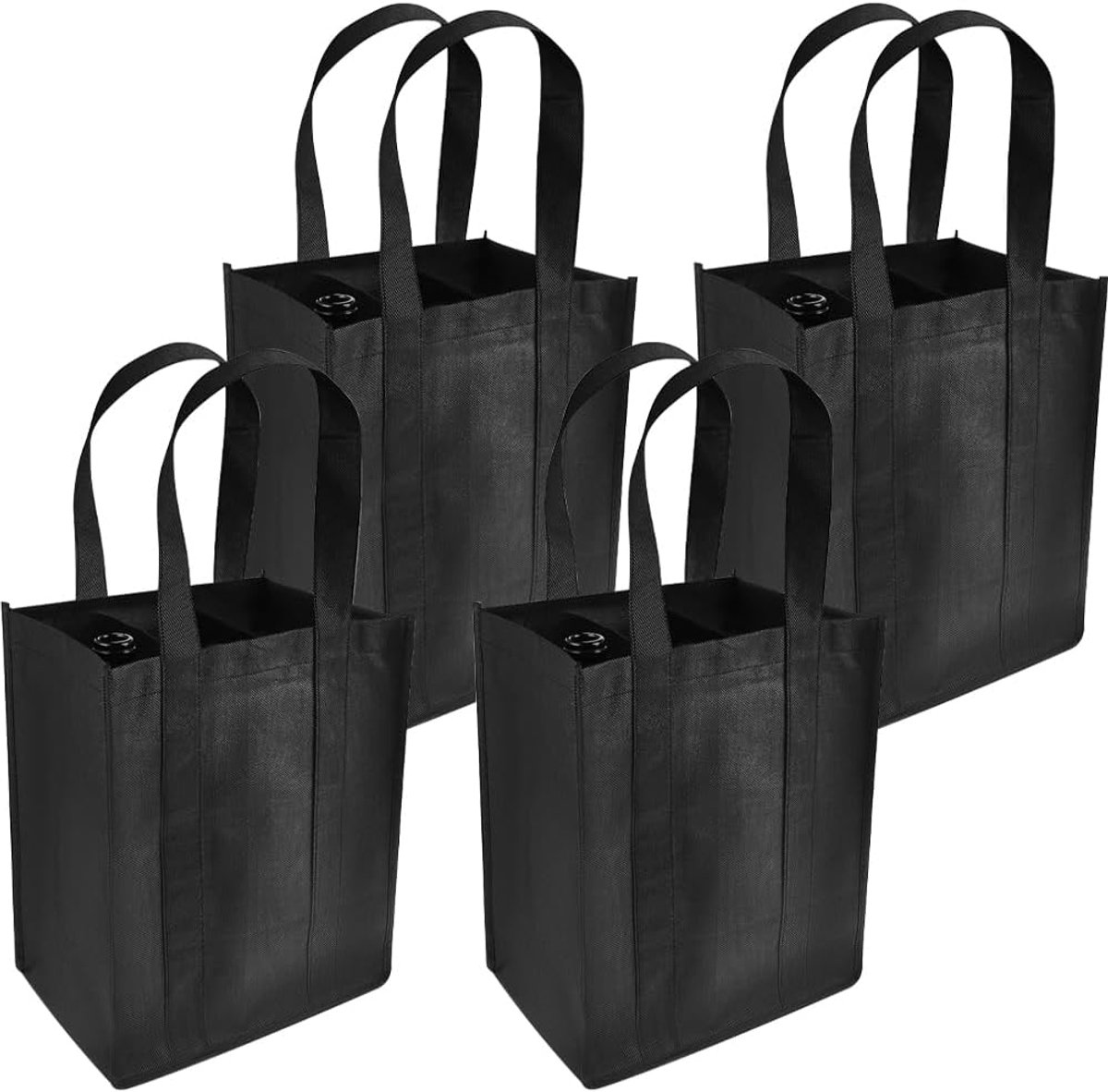 Bottle holder, 4 pcs bottle bags with 6 compartments, 25 cm x 18 cm x 31 cm - ShopVlot