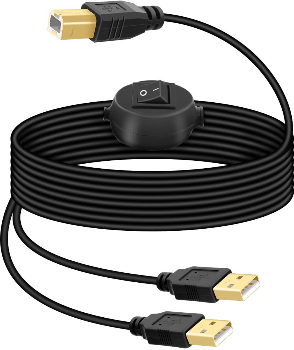 USB Printer Cable Splitter 1 in 2 (4.5m) - ShopVlot
