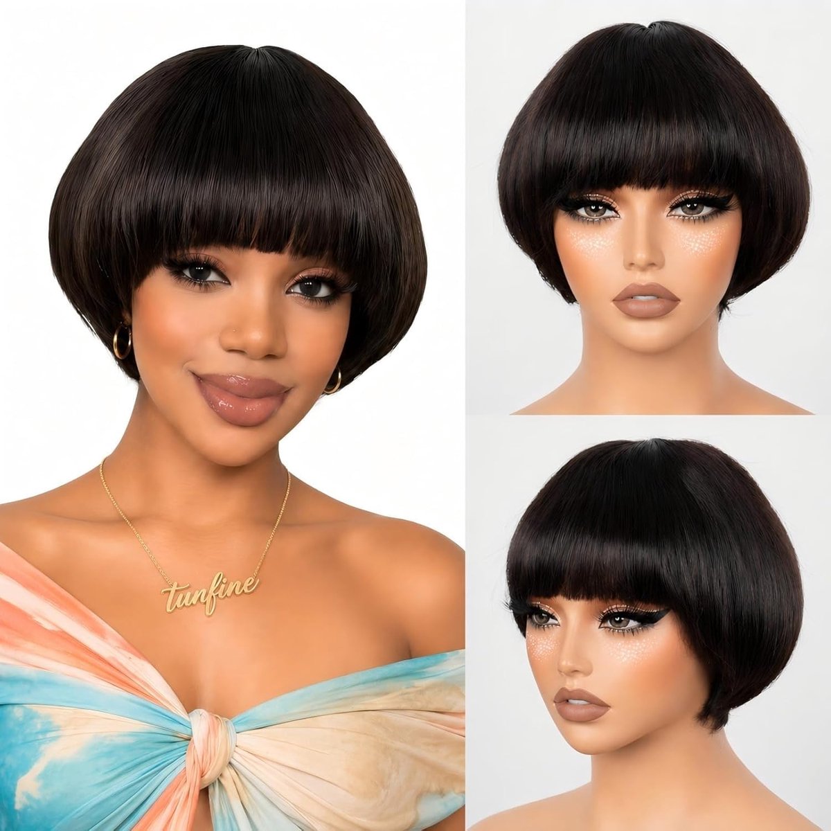 6 inch human hair wig - ShopVlot