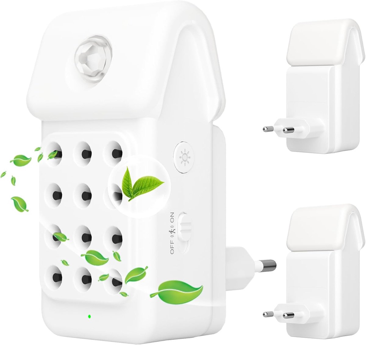 Plug in Luchtreiniger met negatieve ionen, met bewegingssensor, mini-luchtreiniger voor - ShopVlot