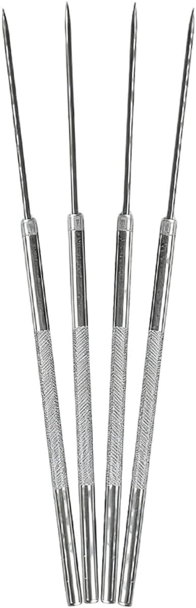 4 pieces Agujas de Disección - Aguja de Acero Inoxidable with Punta Recta Equipo de Experimento de Biología Micro - ShopVlot