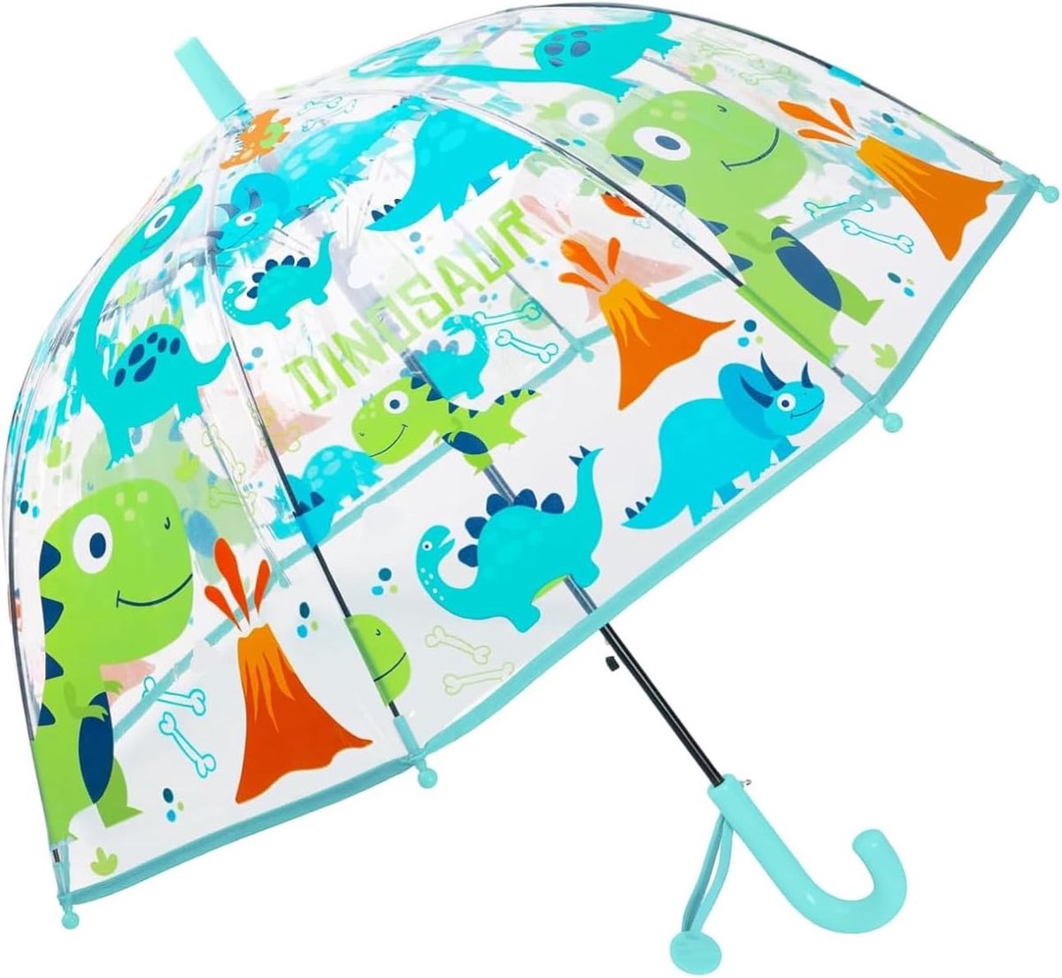 Rhomba Clear Transparent Bubble Umbrella for Kids, Lightweight, Cute, 8 Fibres, Cute Dome, Lake, Perfect for Hiking - ShopVlot