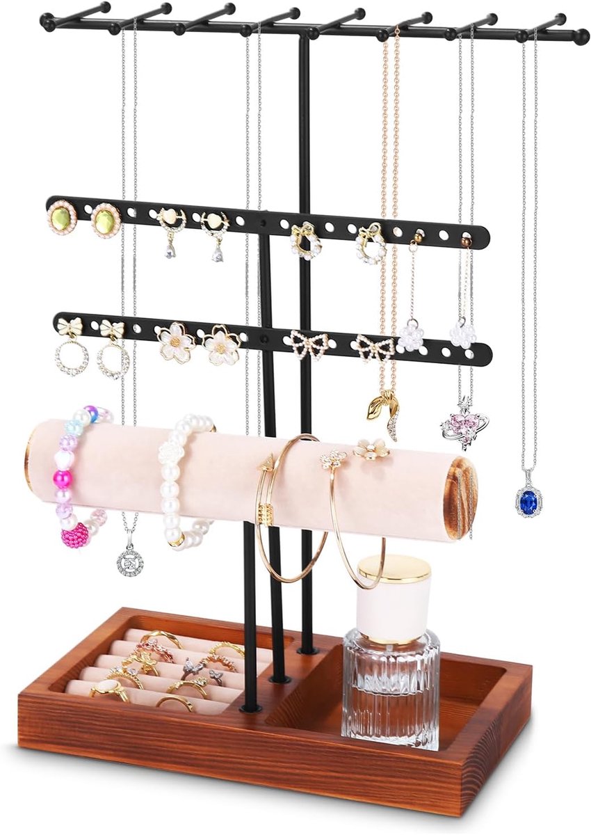 Sieraden organizer met 3 niveaus - ShopVlot