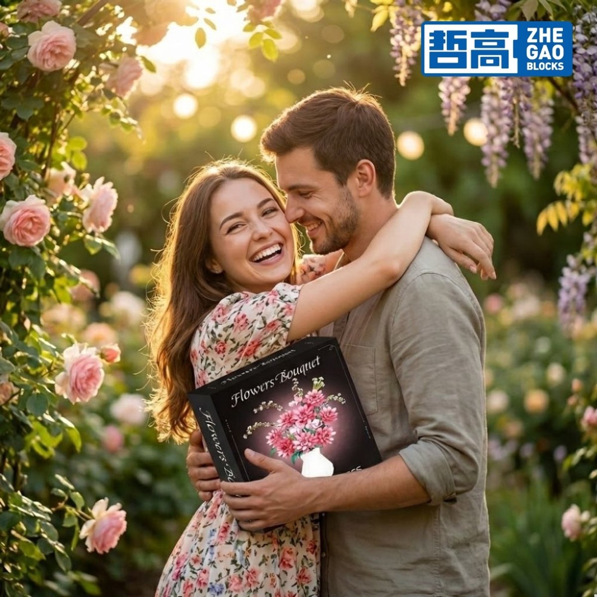 Zhe Gao 11341 Dahlia bloemen bouwset | Botanical Flowers Collection modelbouw | Classic Creator STEM speelgoed bouwpakket voor volwassenen en kinderen | Educatief decoratie Kunstbloemen boeket niet geschikt voor Lego | bouwdoos met 1796 bouwstenen — afbeelding 4