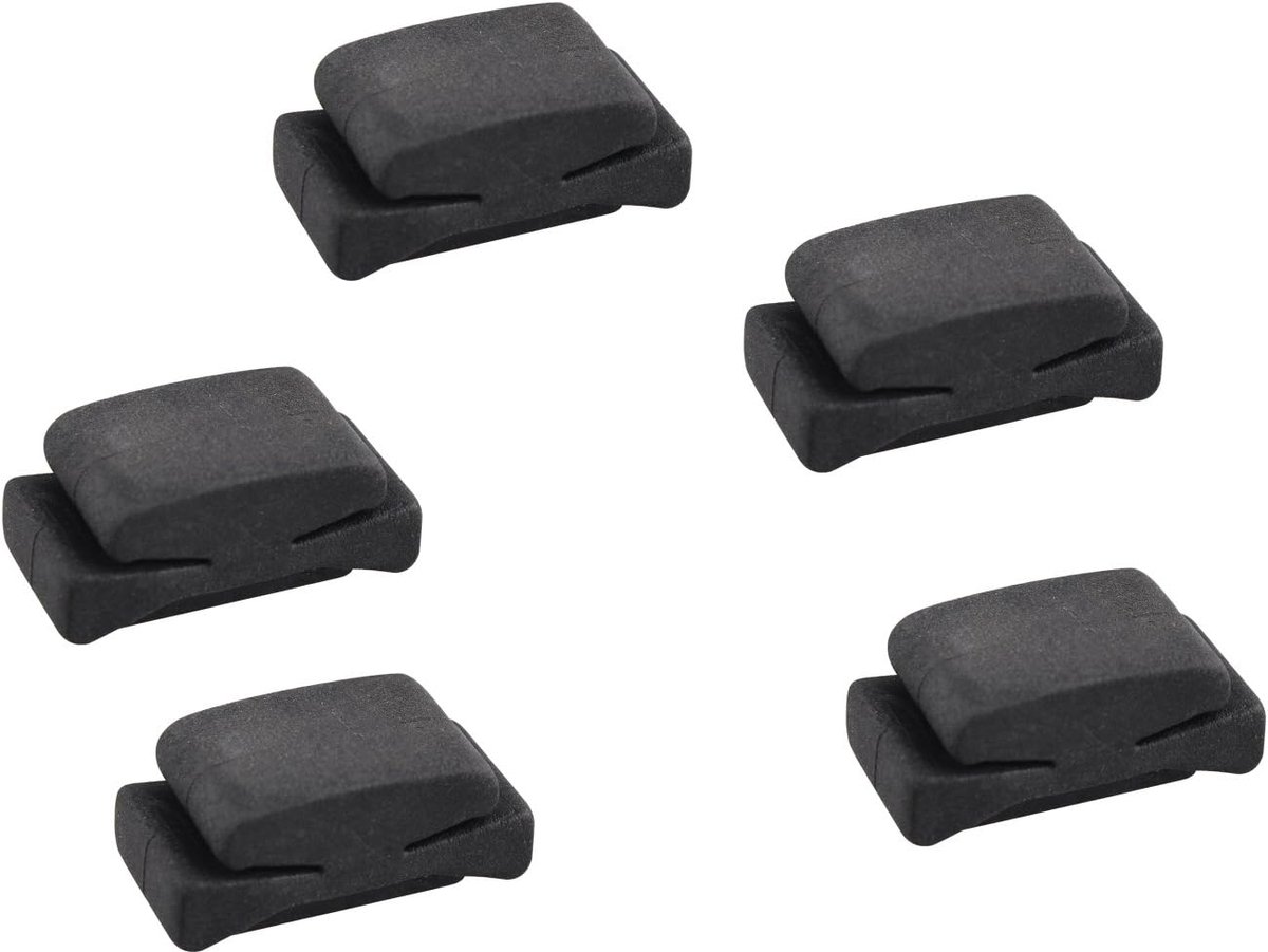 5PCS Rubber Pick Holder Picks Plectrum Holder Fix on Headstock for Guitar Bass Ukulele Black - ShopVlot