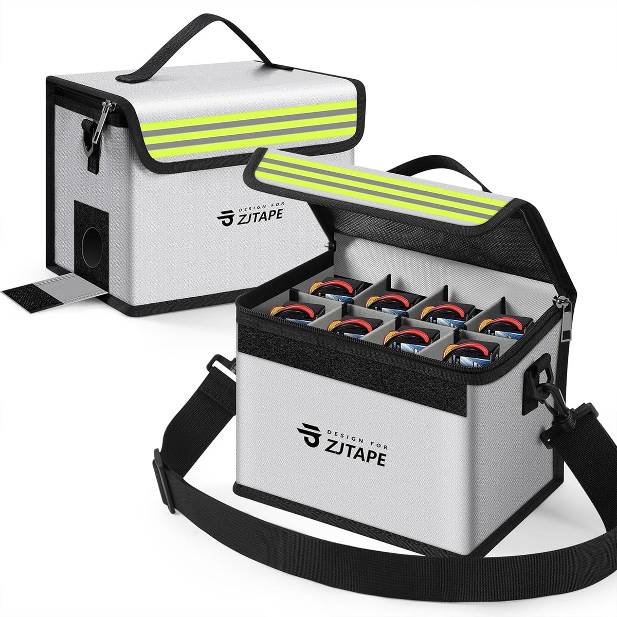 ZJTAPE Lipo Safe Bag Fireproof, Explosion Proof Battery Bag, Large Storage Lipo Storage Box - ShopVlot