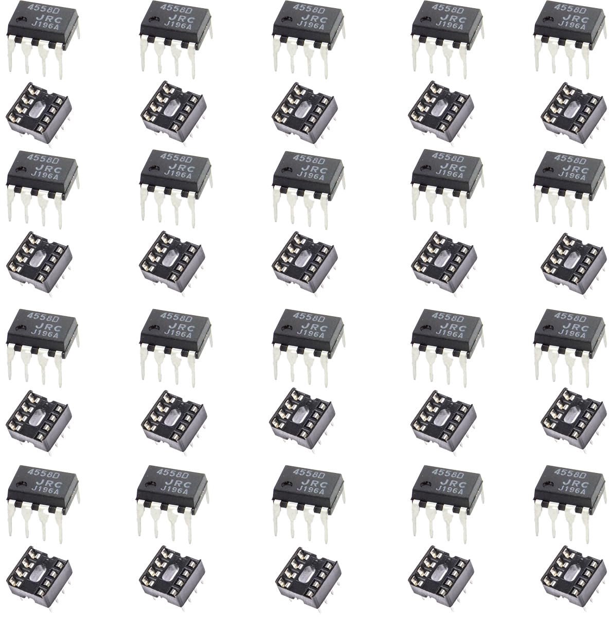 20 stks JRC4558D NJM4558D Dual Operationele Versterker Geluidsarme High-Performance Audio Direct Plug DIP-8 IC - ShopVlot
