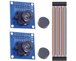 2PCS OV7670 Camera Module 640x480 0.3Mega 300KP VGA CMOS I2C Module for Arduino ARM with Dupont Cable - ShopVlot