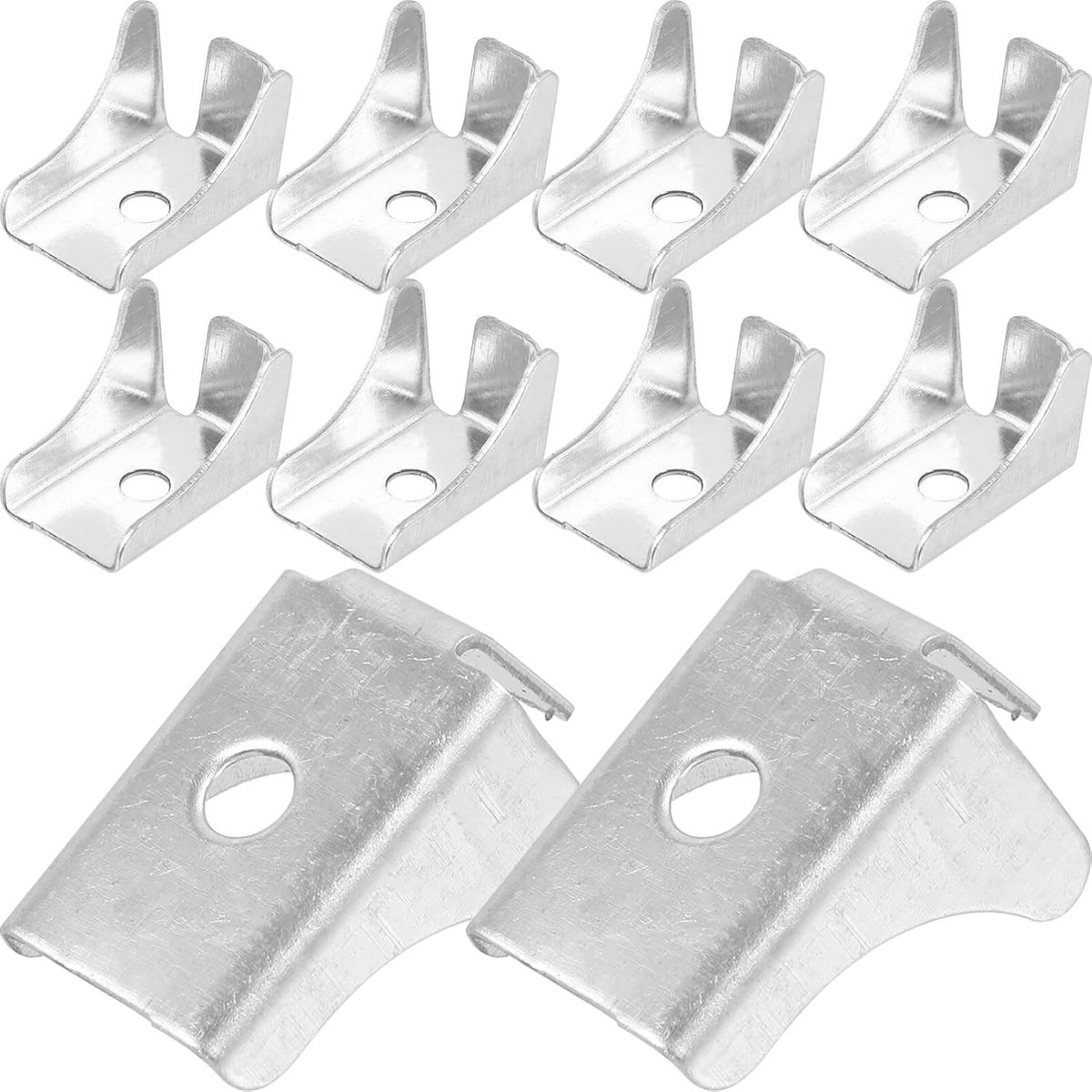 HOMSFOU Pack of 10 Metal Cabinet Shelf Clips, Robust Shelf Supports for File Cabinet and Display Cabinets, Easy to - ShopVlot