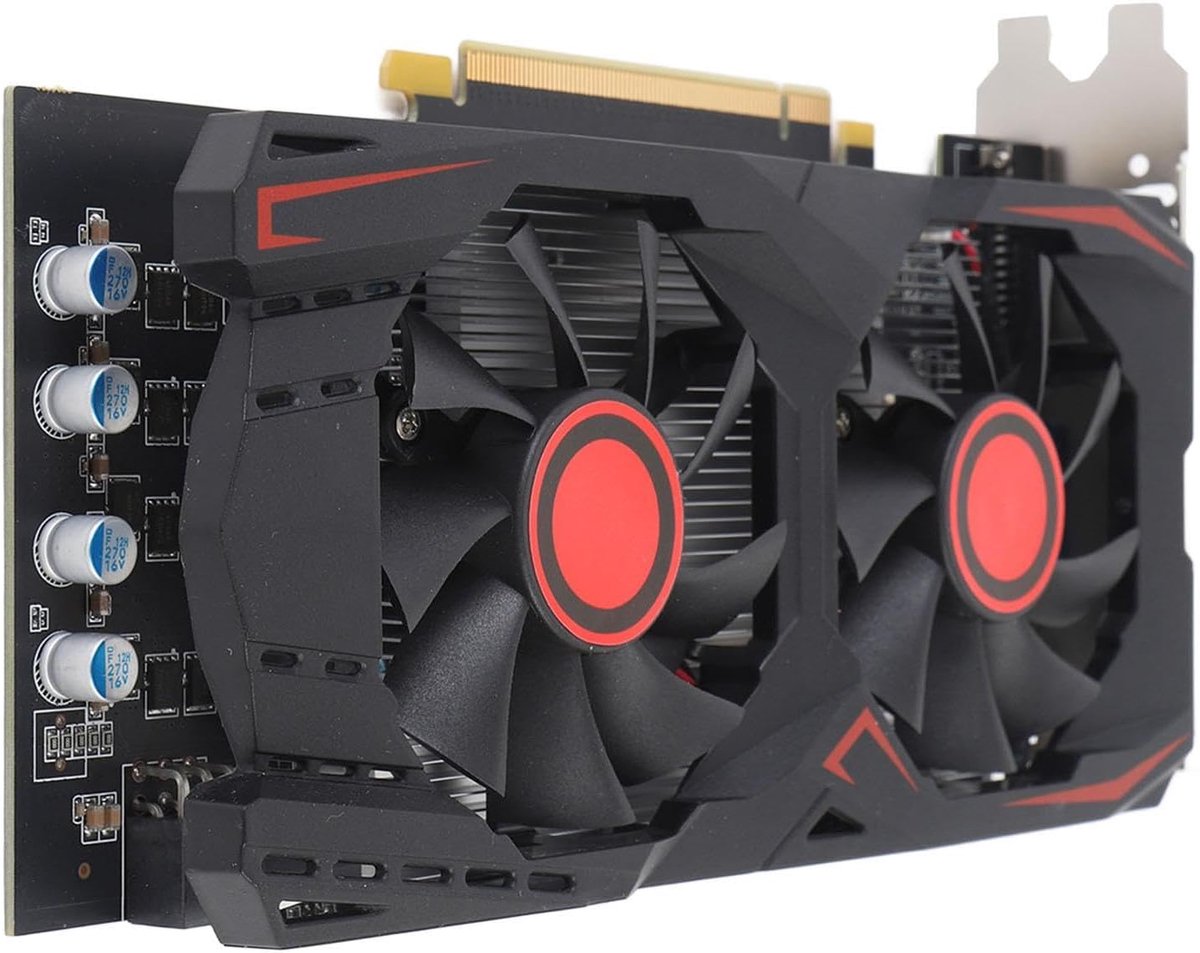 Graphics card, GTX550TI, 6GB D5, 192 bit, PCI Express X16 2.0, with dual-fan gaming graphics, supports DVI, VGA, HD - ShopVlot