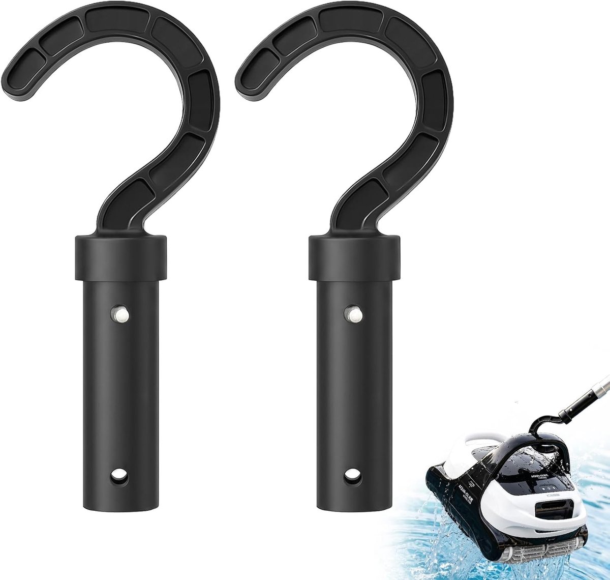 Bellanova 2 stuks berghaken voor telescoopstang, zwembadaccessoires om uit het water te halen, geschikt voor - ShopVlot