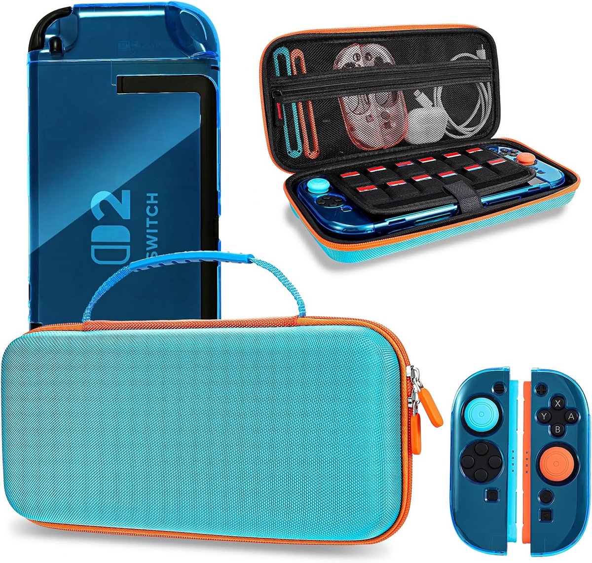 DLseego Carrying Case for Switch 2 (2025), Shockproof Hard Travel Storage Bag Games, Accessory Bag for NS 2 with - ShopVlot