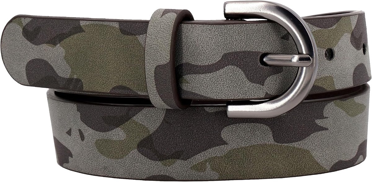 Belt >RANGER< for children 3-12 years - modern belt in camouflage colours - children's belt boys, Multicolour - ShopVlot