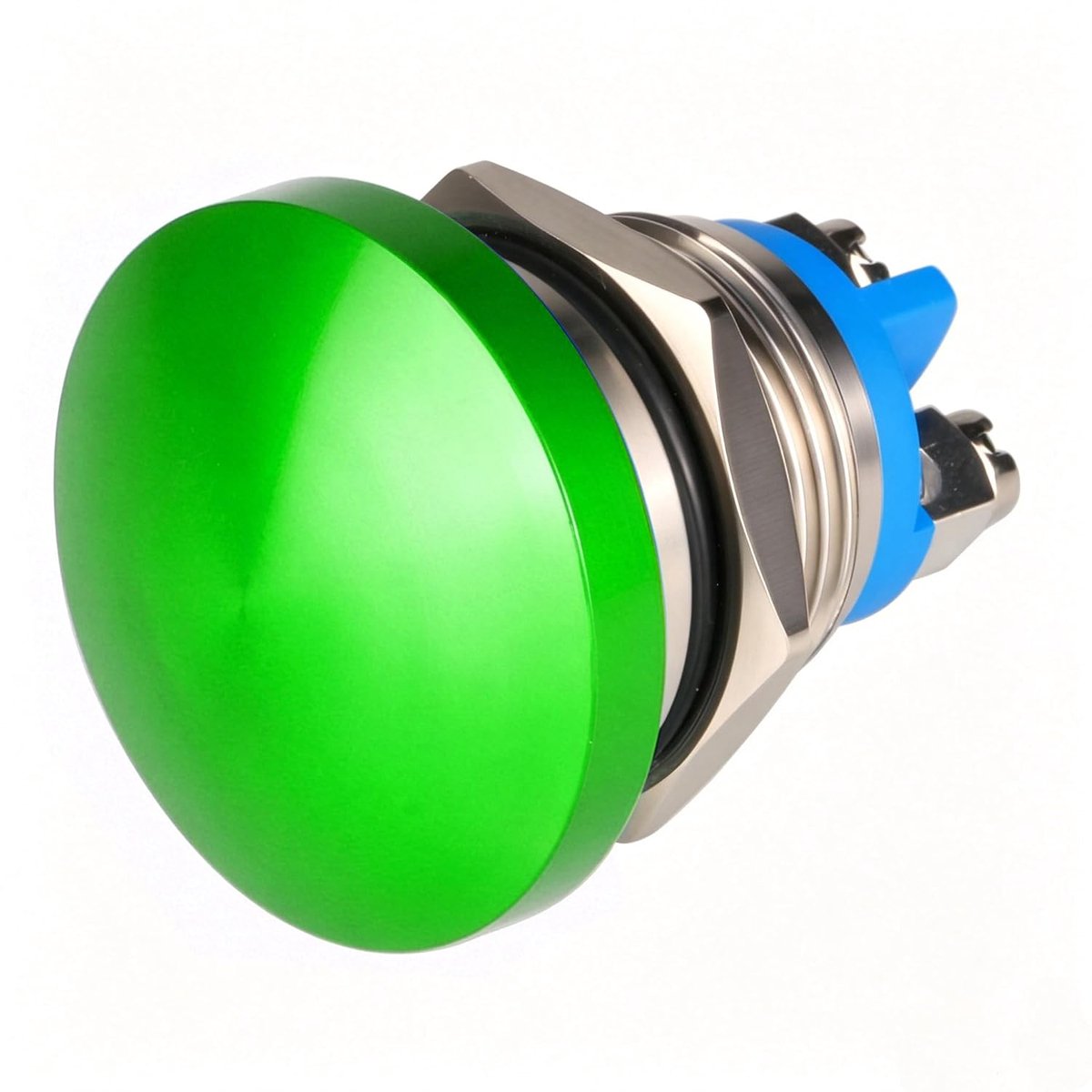 Guuzi 16mm 3V/6V/12V/24V/48V/110V/220V Momentary Push Button Metal Mushroom Head Round Start Button 1NO ON Off Self - ShopVlot