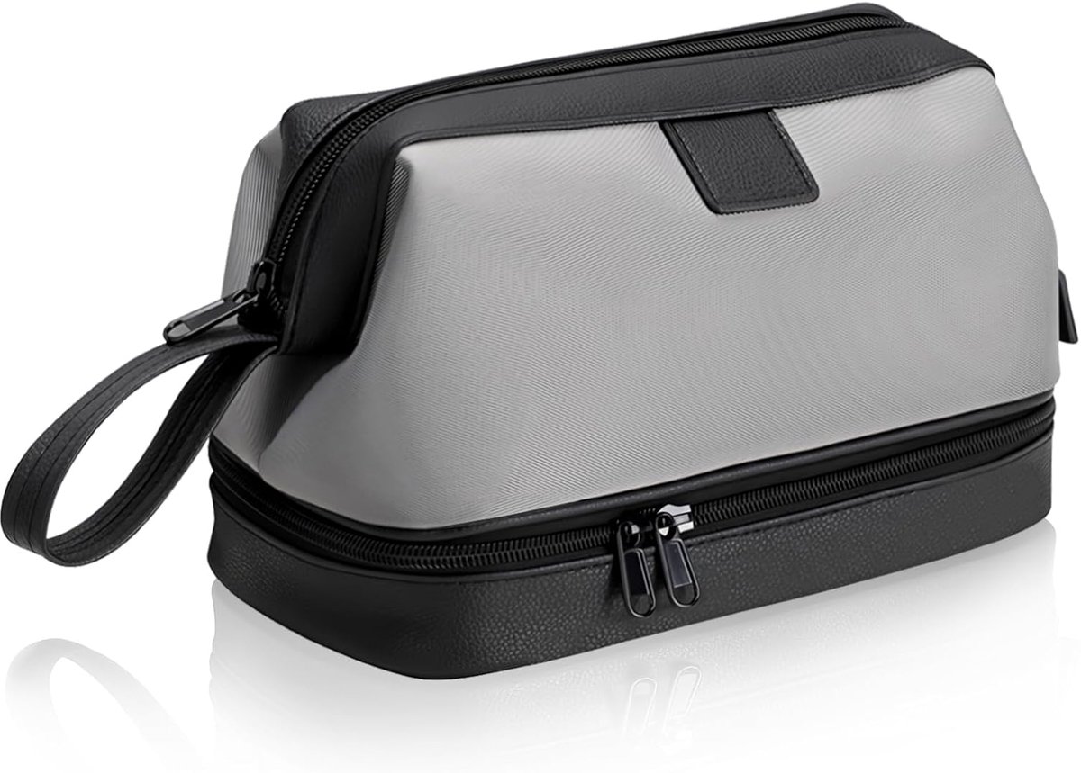 Toiletry Bag for Men, Travel Toiletry Bag, Toiletry Bag Shaving Bag for Hanging, Makeup Bag,Toilet Organizer,Grey - ShopVlot