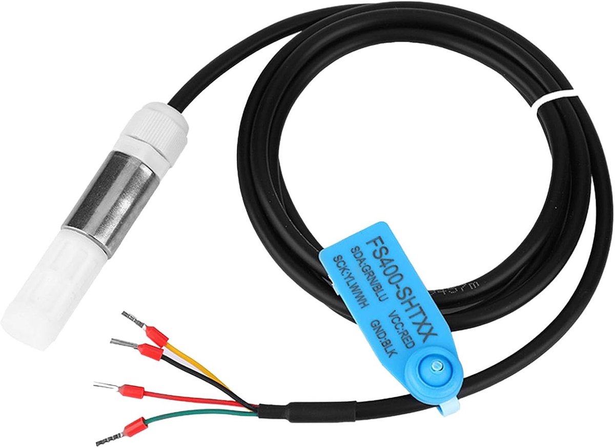 Temperature Humidity Sensor, Stainless Steel Plastic Case I2C Output FS400-SHT3X (SHT30) - ShopVlot