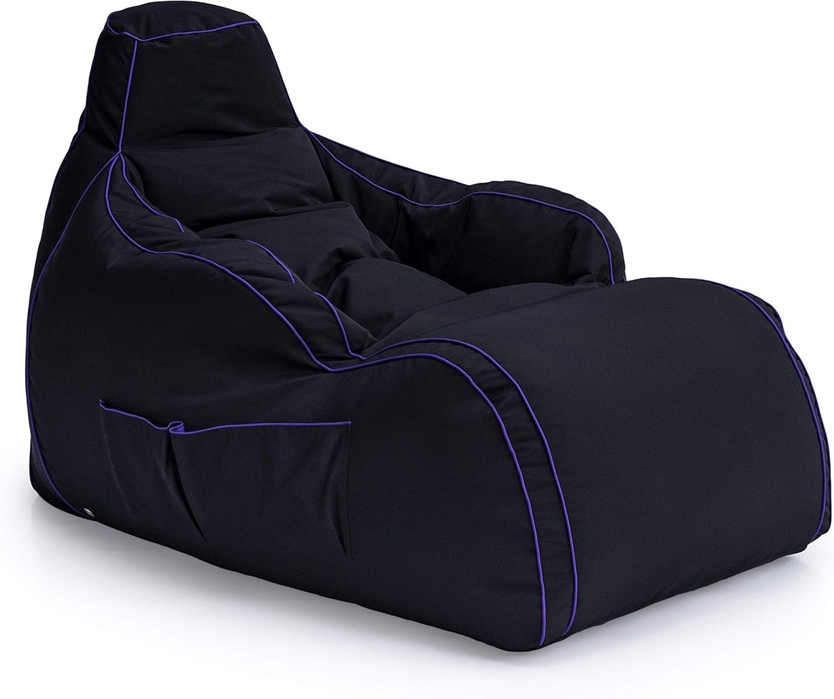 Game Over Video Gaming Bean Bag Recliner - Indoor Living Room Water Resistant Relaxed Bean Bag Chair - ShopVlot