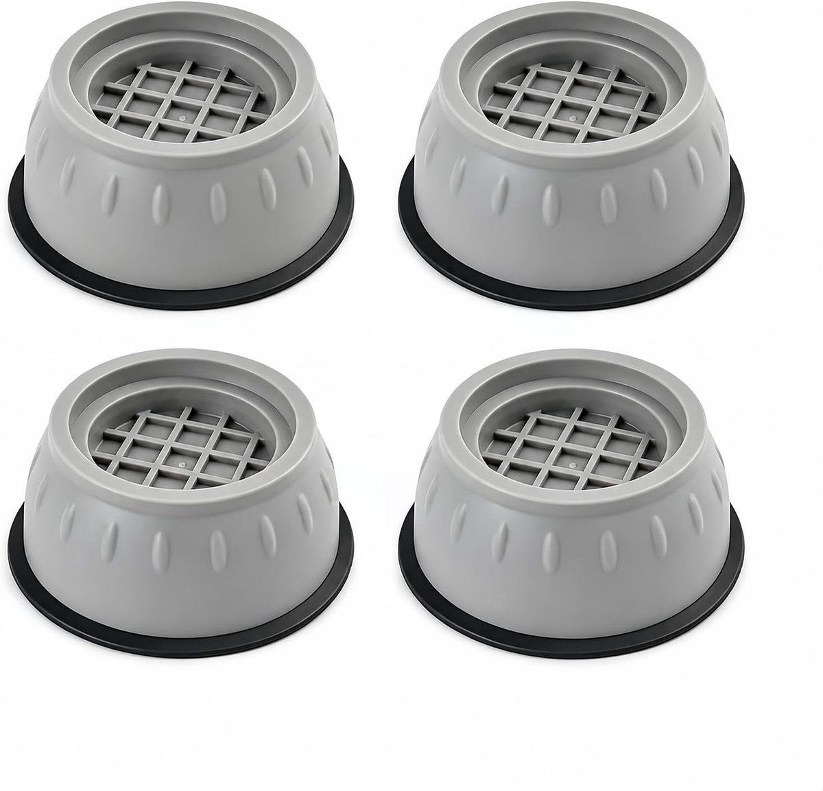 4 Pcs Anti-Vibration Pads for Washing Machine, Dryer and Furniture, Robust Shock Absorbers to Reduce Noise, Increase - ShopVlot