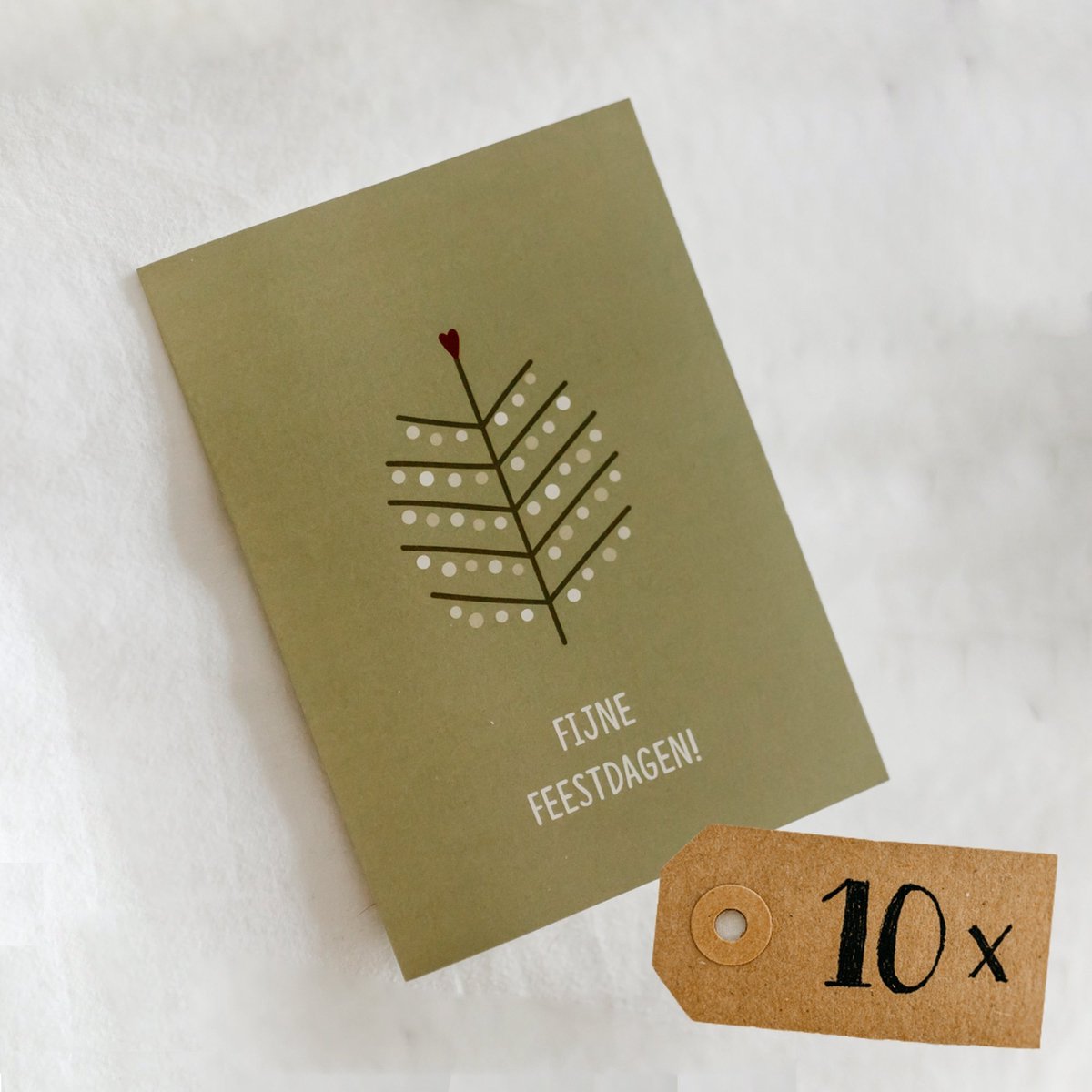 10x hippe gekleurde kerstkaarten (A6 formaat) - kerst kaarten om te versturen - kaartenset - kaartjes blanco - kaartjes met tekst - Luxe kerstkaarten