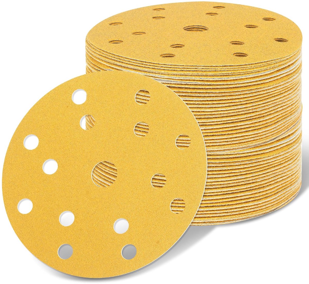 Schuurschijven 150 mm - Klittenband - Korrel 80 - Voor excentrische schuurmachines - ShopVlot