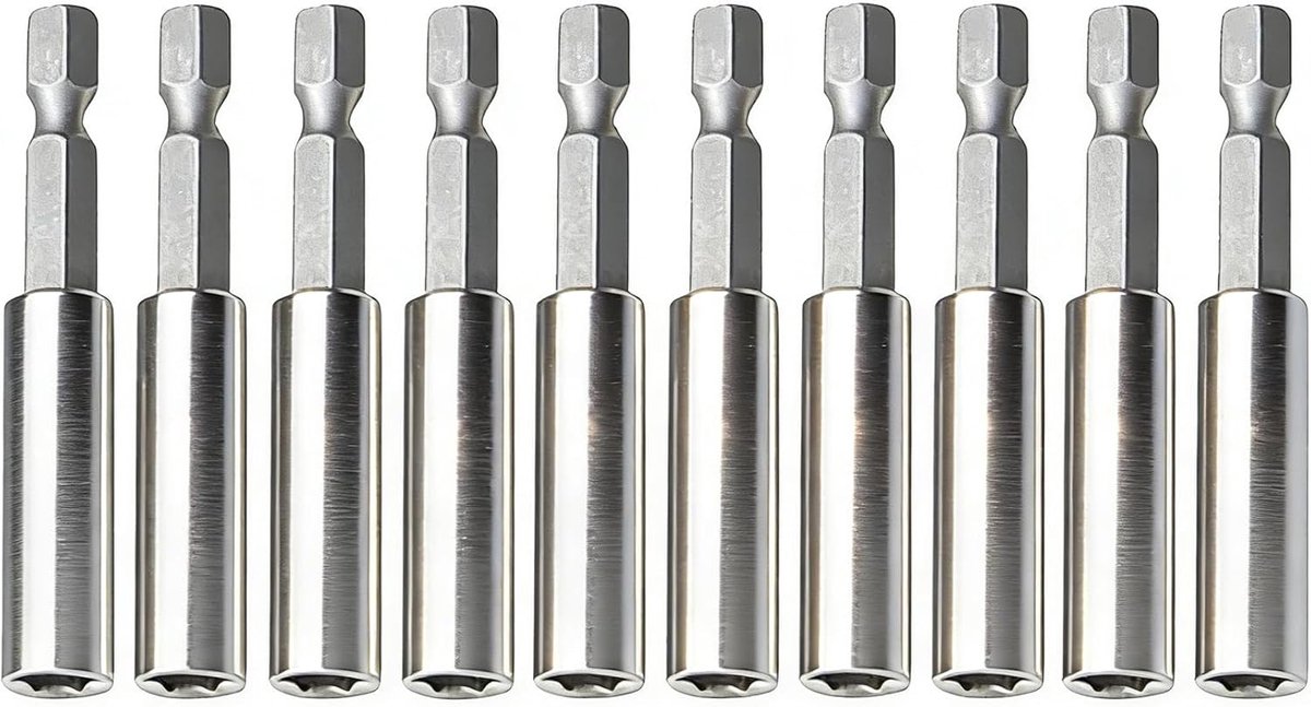 Magnetische boorbit houder 1/4 inch - 60mm hex schroevendraaier verlengstuk - duurzame magnetische grip - ShopVlot