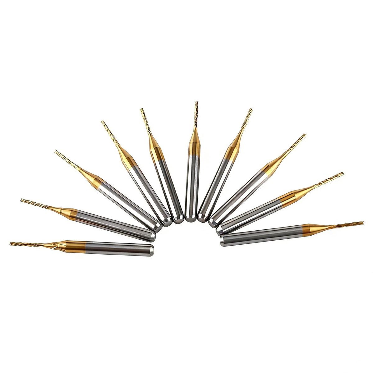 PCB Frees Cutter 1mm - 10 Stuks 1/8" Schacht - Tungsten Carbide - Voor Precisief Frezen van Gaten - ShopVlot