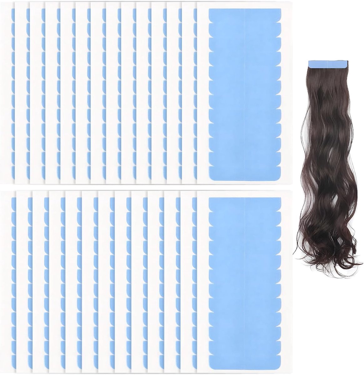 Tape-In Extensions 324 Stuks - Ultra Dun Design - Natuurlijk en Onzichtbaar - Perfect voor Haarstijlen - ShopVlot