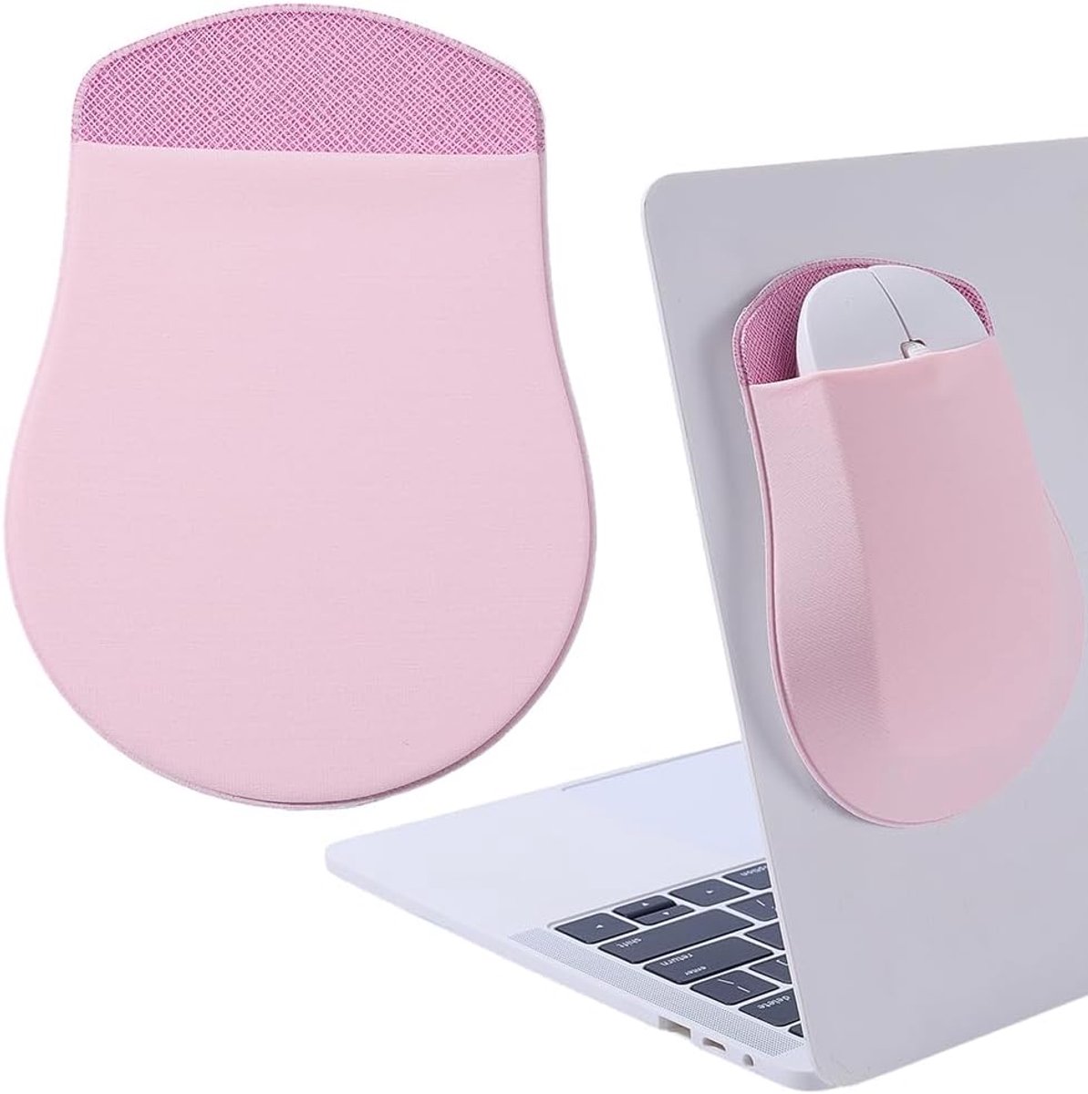 Laptop muismat universeel - roze - dun en zelfklevend - perfect voor kantoor of school - ShopVlot