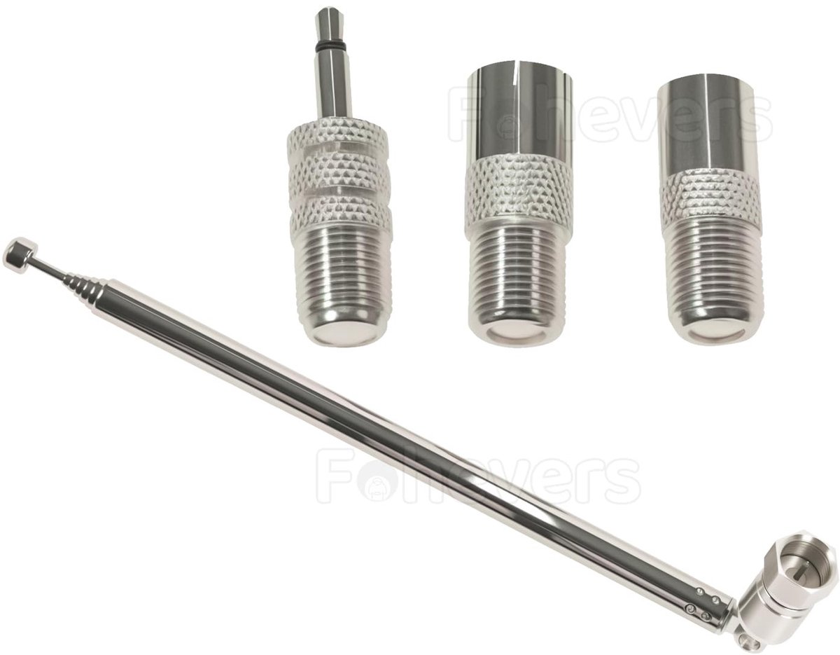 Solidchoice - Telescopische Antenne met F Male Connector