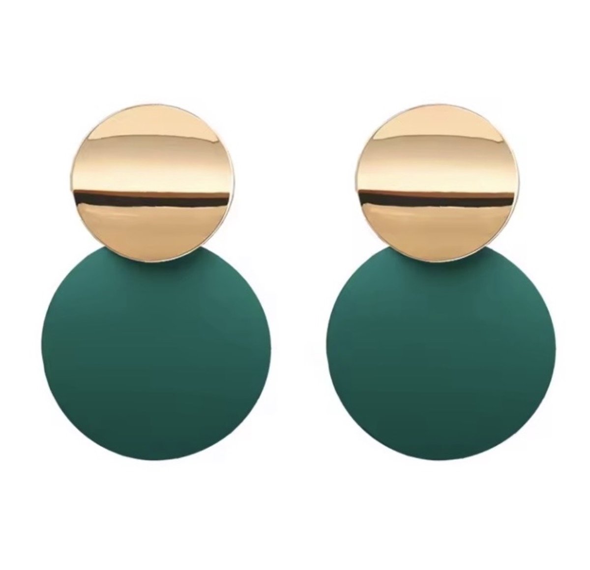 Oorbellen Groen Goudkleur Twin- Charme Bijoux