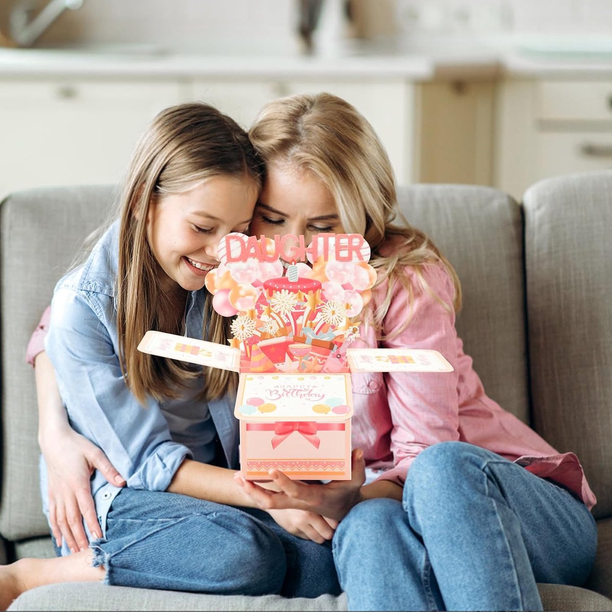 Pop-up verjaardagskaarten voor dochter - gepersonaliseerd - schattige cadeau's - perfect voor elke leeftijd - ShopVlot