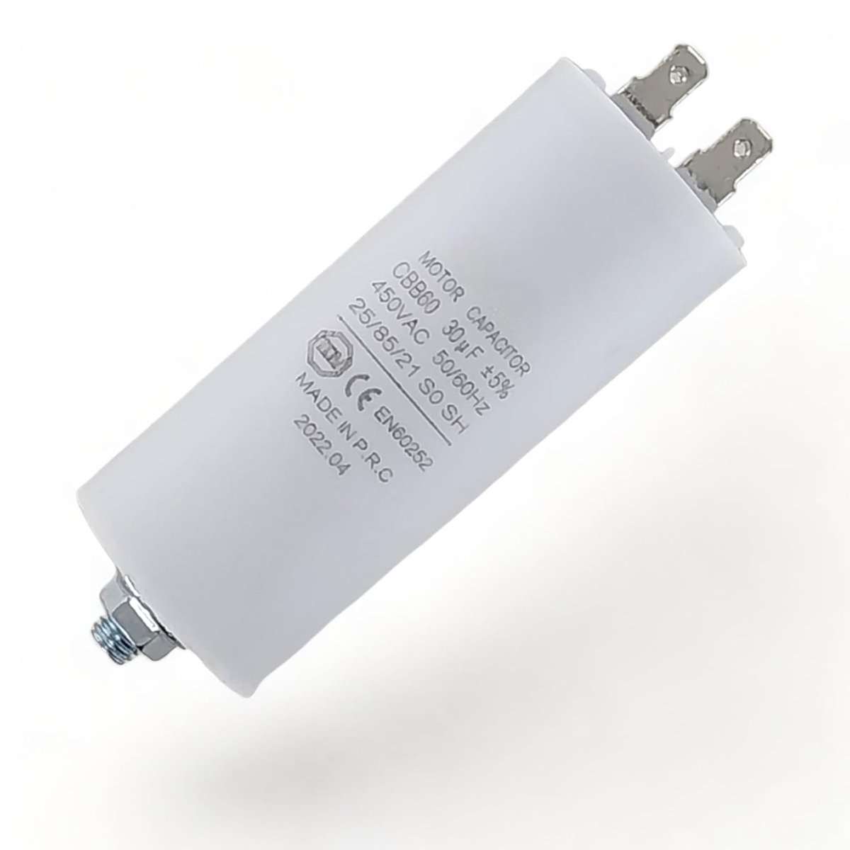 Startcondensator 30µF 450V - Universeel - Met 6.3mm AMP plug - Geschikt voor huishoudelijke apparaten - ShopVlot