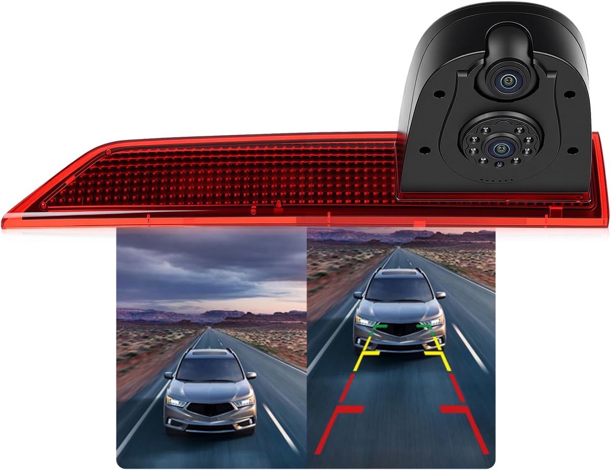 Achteruitrijcamera Ford Transit 2012-2015 - Derde remlichtcamera - IR nachtzicht - IP67 waterdicht - ShopVlot