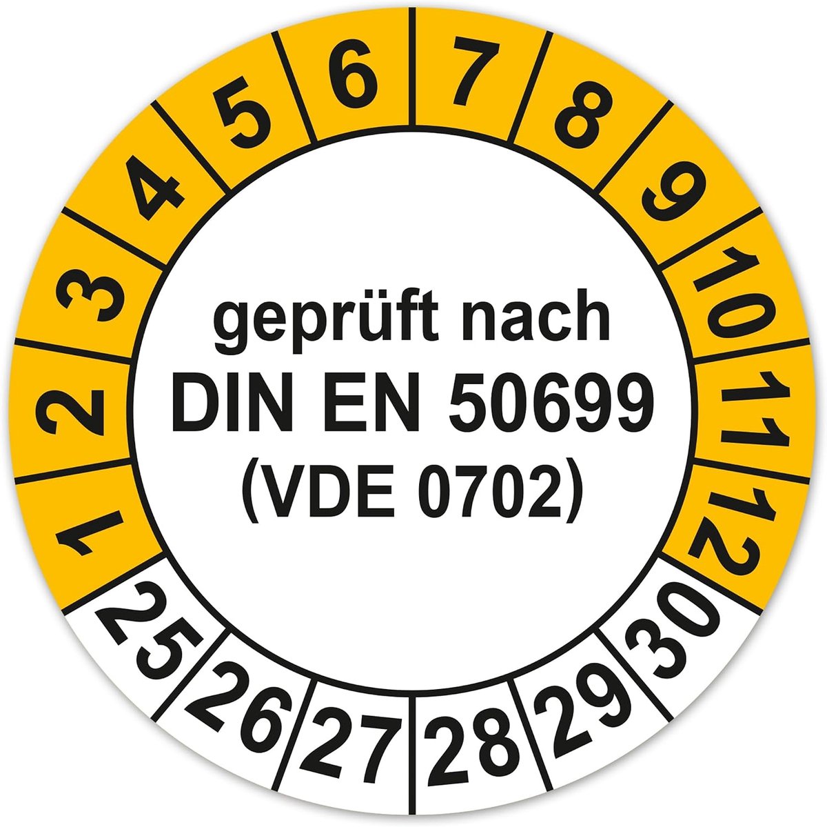 Testplaatje voor elektrische apparaten - zelfklevend - watervast - voor overzichtelijke keuringsdocumentatie - ShopVlot