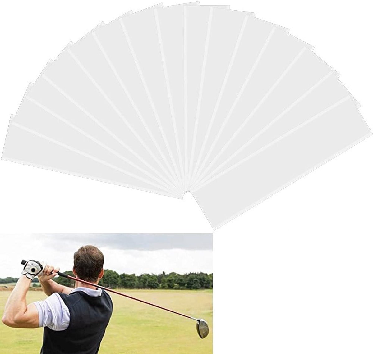 Golf Grip Tape Strips 15PCS - Dubbelzijdig - Hoge hechting - Voor golfclub grip herstel - ShopVlot