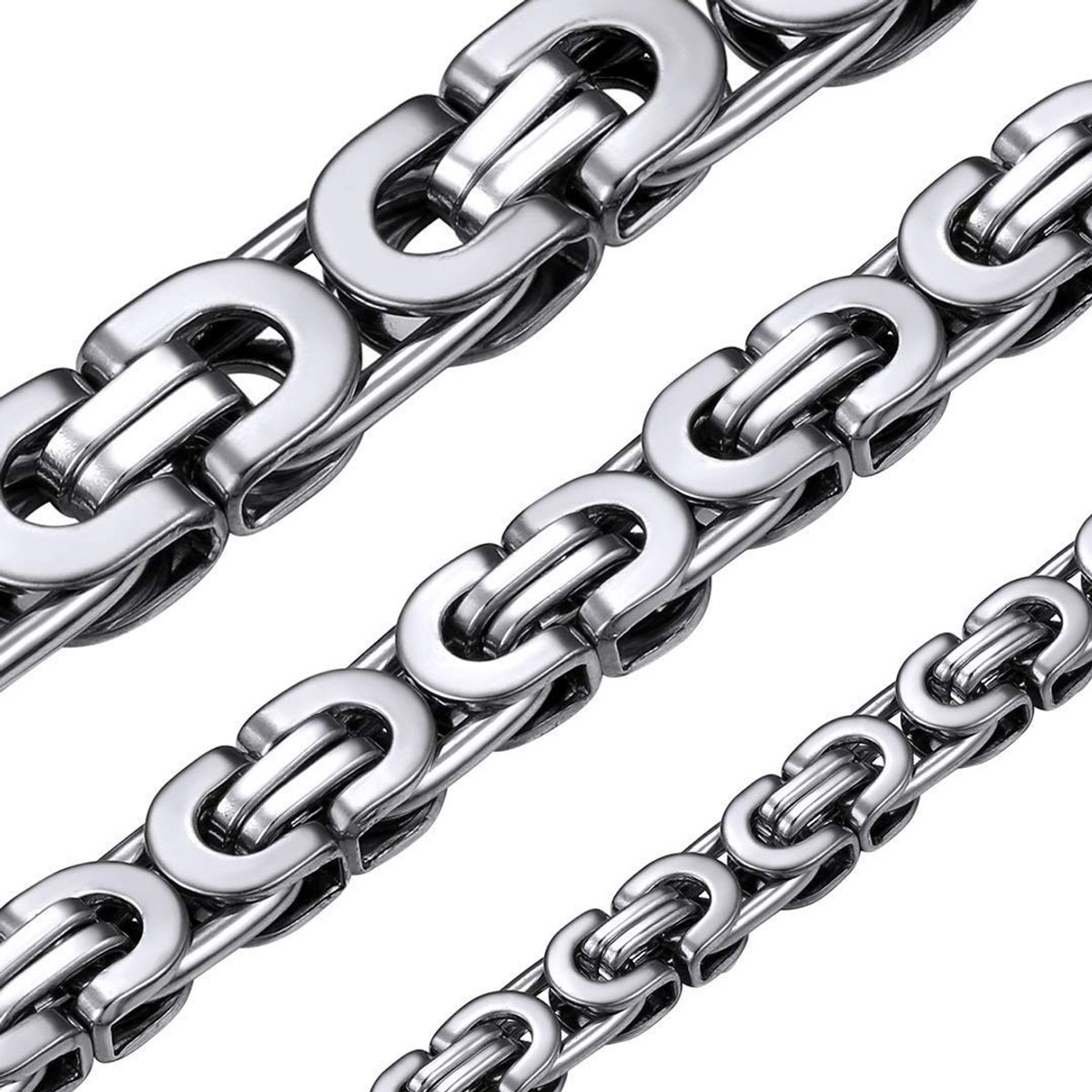 Solidchoice - Byzantijnse Schakelketting voor Mannen in 2 Kleuren