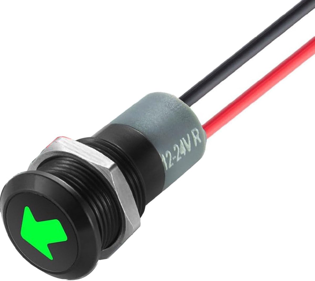 LED indicator light 12 mm - rond met kabel - waterdicht - verhoogt zichtbaarheid en veiligheid - ShopVlot