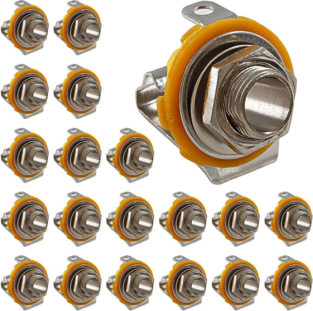 Mono jack plug 6,35mm - metalen chassis - ultra lage ruis - ideaal voor gitaren - ShopVlot