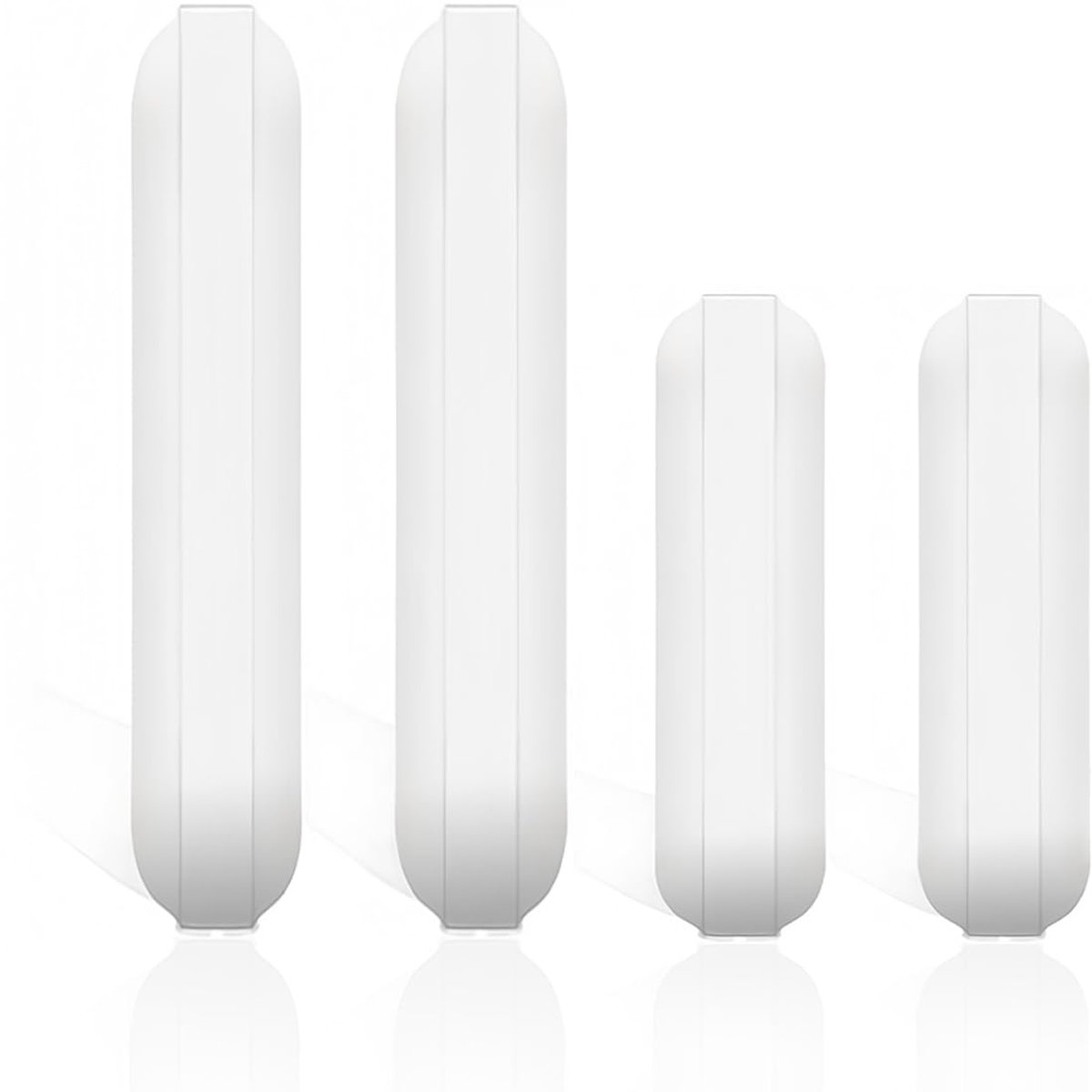 Set of 4 PTFE Coated Magnetic Rods for Stirrers, White Laboratory Stirrer Bar and Agitator, Perfect for Even and - ShopVlot