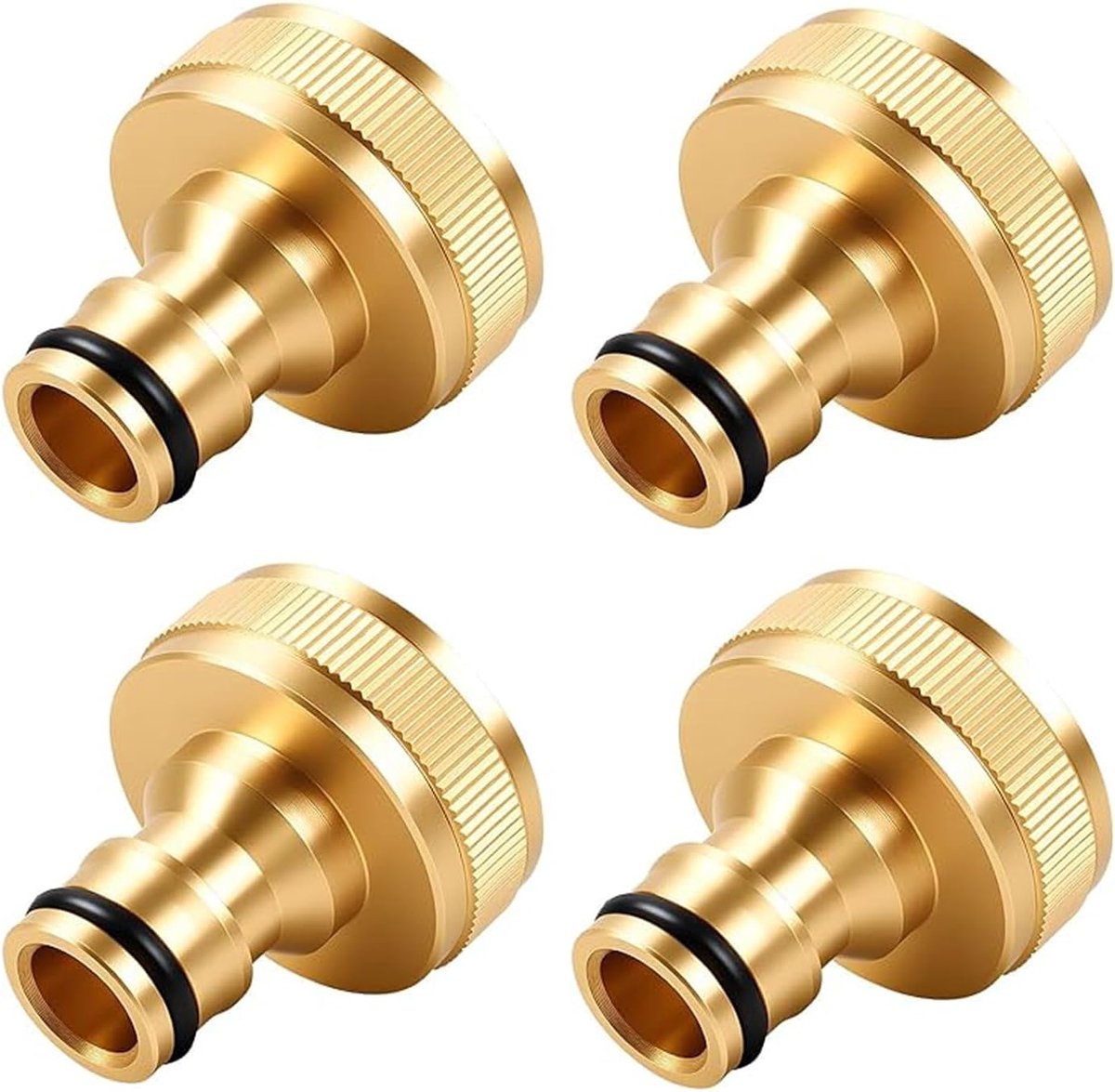 4 kraanaansluitingen van messing, binnendraad voor Gardena-slangarmaturen, snelkoppeling IG 1 inch, compatibel met - ShopVlot