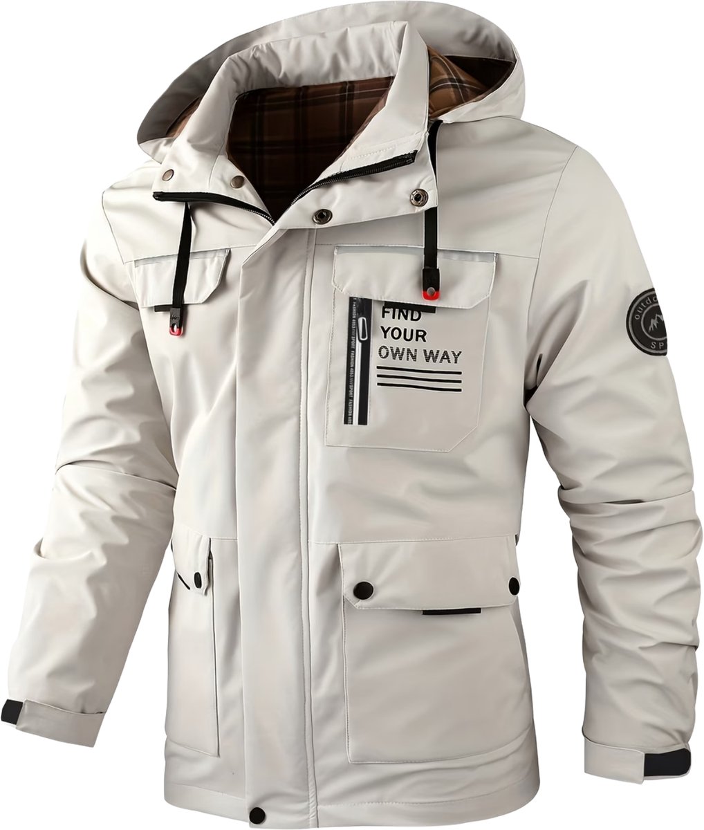 Currero Zomerjas Heren Tussenjas Zomerjack Volwassenen Windjack Windbreaker Outdoor Melkachtig