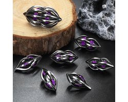 DND Dice Set Dungeons and Dragons, D&D Dice 7Pcs/Set ZHOORQI Metal Polyhedral Dice Set for Role Games, The Arcanum - ShopVlot