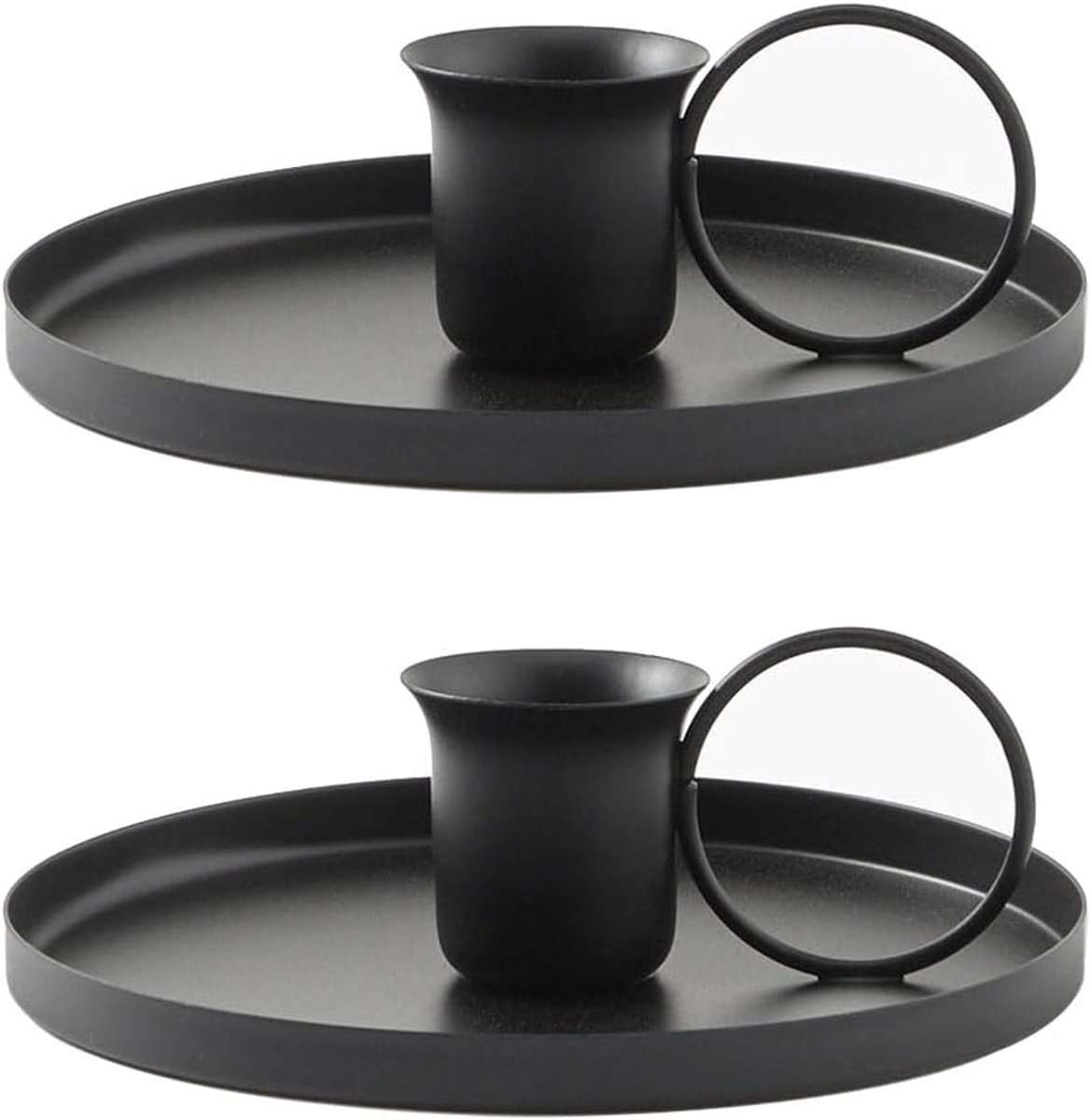 IJzeren Kandelaar Houder, 2 Stks Metalen Taper Kaarsenhouder Enkele Hoofd Kandelaar Houder Stand Retro Kamer Houder - ShopVlot