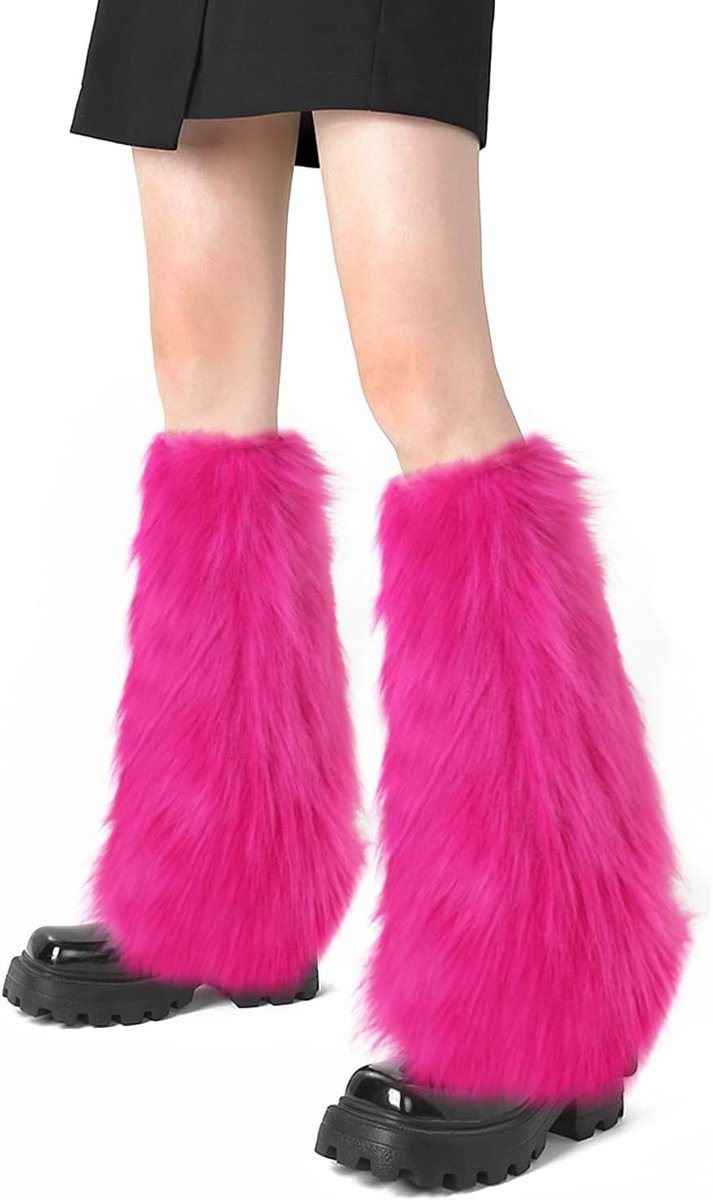 Legwarmers voor dames - fluffy faux fur - warme bootelementen - ideaal voor feesten - ShopVlot
