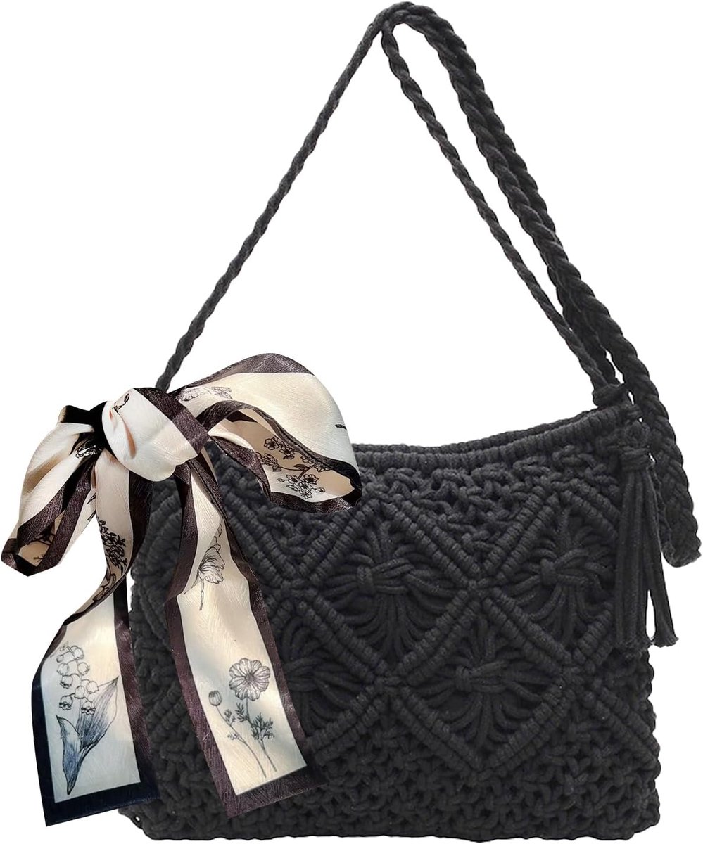 Schoudertas dames - stro - bohemian stijl - perfect voor casual vakanties - ShopVlot