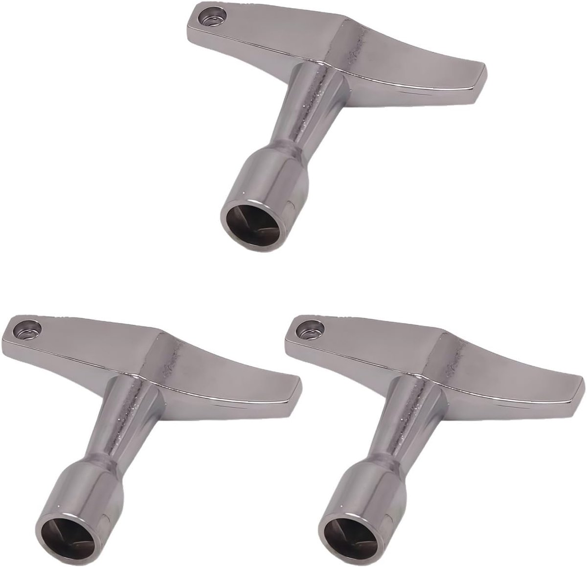 Drum Moersleutel Set 3 Stks - T-Vormig - Aluminiumlegering - Voor Onderhoud Drumsets - ShopVlot