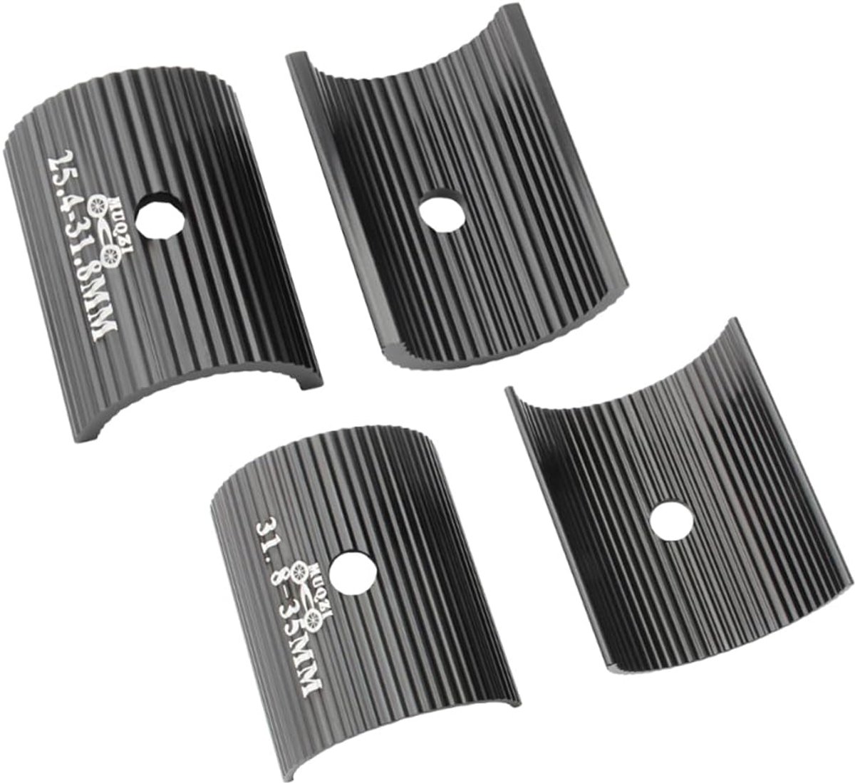 Fietsstuuradapters 2 paar - aluminium - licht en robuust - voor mountainbikes - ShopVlot