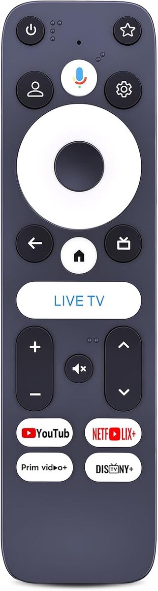 Vervangende afstandsbediening - geschikt voor Strong LEAP-NOVA-X TV Stick - eenvoudig te installeren - ShopVlot