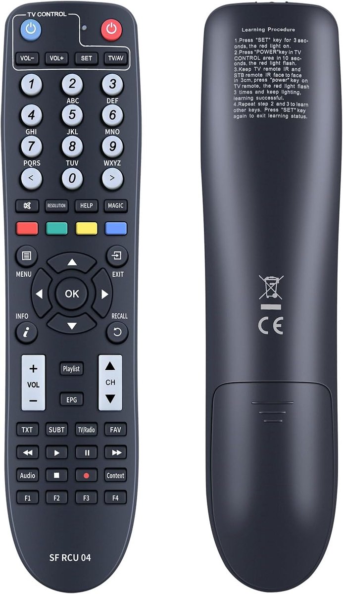 Afstandsbediening IR SF8008 - Compatibel met Octagon SF04 RCU SX87 SX88 - Eenvoudig in gebruik - ShopVlot